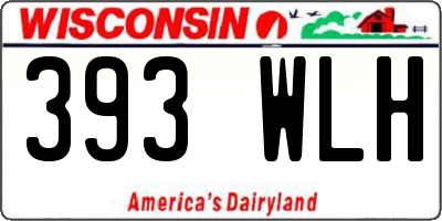 WI license plate 393WLH