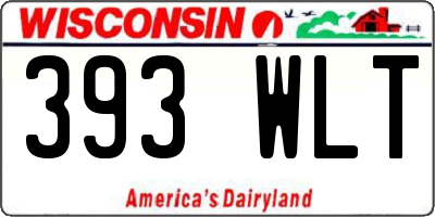 WI license plate 393WLT