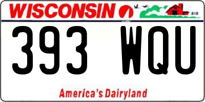 WI license plate 393WQU