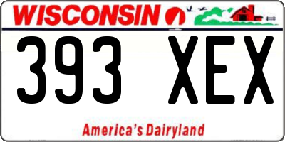 WI license plate 393XEX