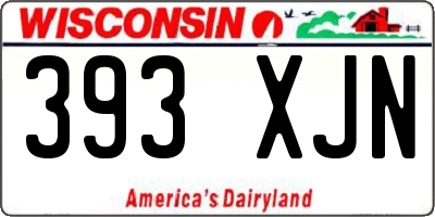 WI license plate 393XJN
