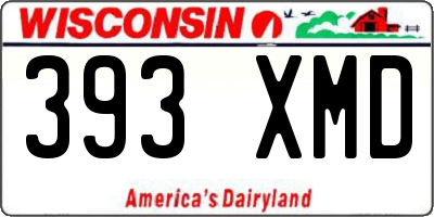 WI license plate 393XMD
