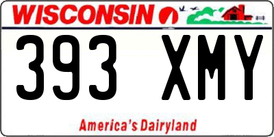 WI license plate 393XMY