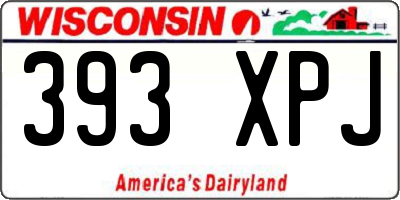 WI license plate 393XPJ