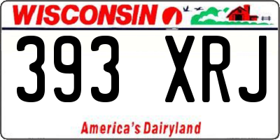 WI license plate 393XRJ
