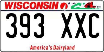 WI license plate 393XXC