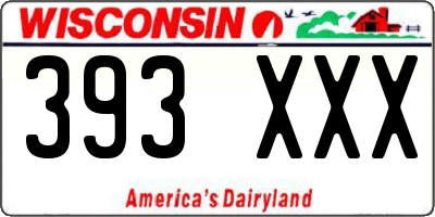 WI license plate 393XXX