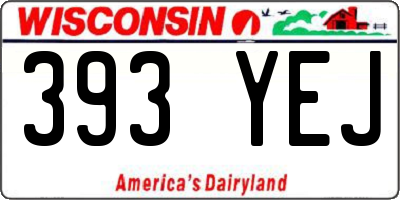 WI license plate 393YEJ