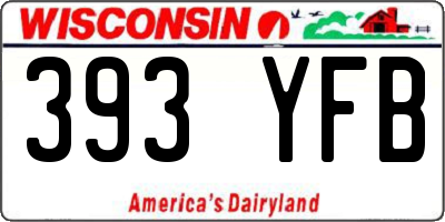 WI license plate 393YFB