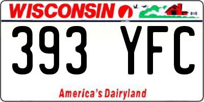 WI license plate 393YFC