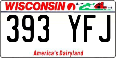 WI license plate 393YFJ