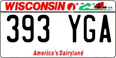 WI license plate 393YGA