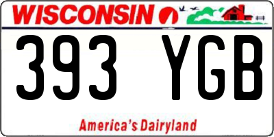 WI license plate 393YGB