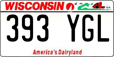 WI license plate 393YGL