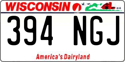WI license plate 394NGJ