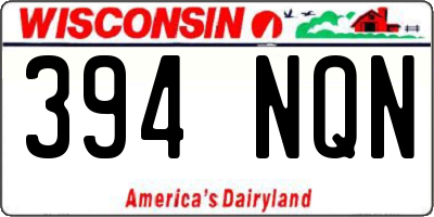 WI license plate 394NQN