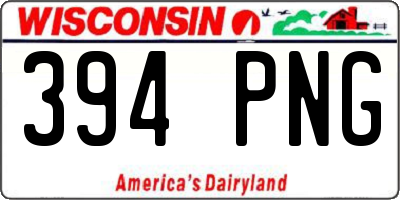 WI license plate 394PNG