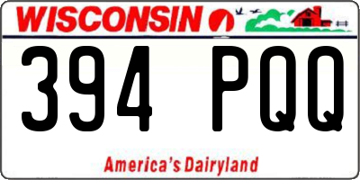 WI license plate 394PQQ