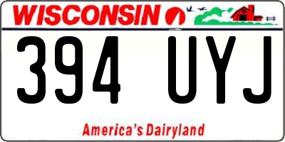WI license plate 394UYJ
