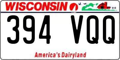 WI license plate 394VQQ
