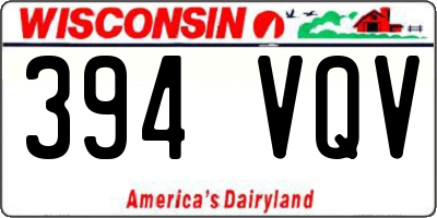 WI license plate 394VQV