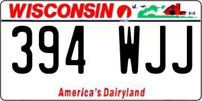 WI license plate 394WJJ