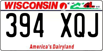WI license plate 394XQJ