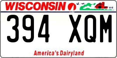 WI license plate 394XQM