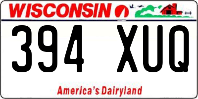 WI license plate 394XUQ