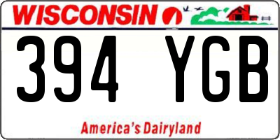 WI license plate 394YGB
