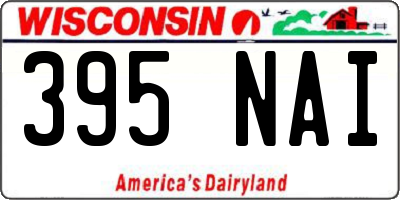 WI license plate 395NAI