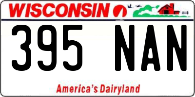 WI license plate 395NAN
