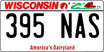 WI license plate 395NAS