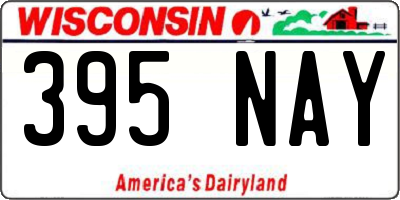 WI license plate 395NAY