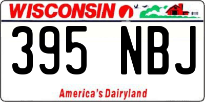 WI license plate 395NBJ