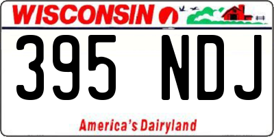WI license plate 395NDJ