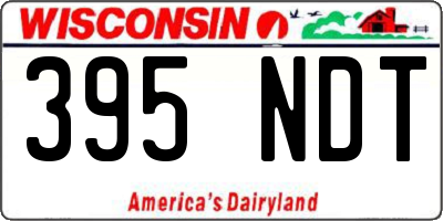 WI license plate 395NDT