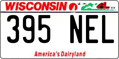 WI license plate 395NEL