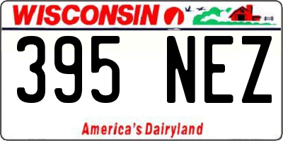 WI license plate 395NEZ