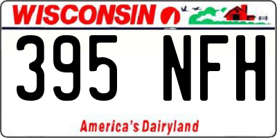WI license plate 395NFH
