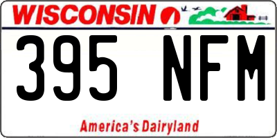 WI license plate 395NFM