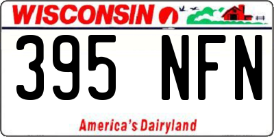 WI license plate 395NFN