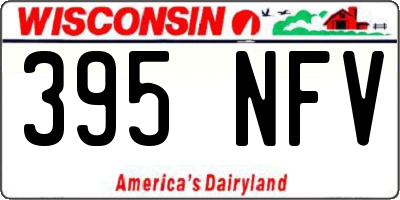 WI license plate 395NFV
