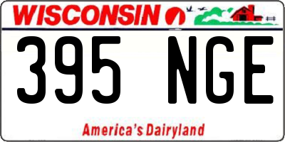 WI license plate 395NGE