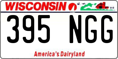 WI license plate 395NGG