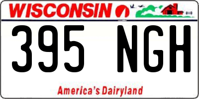 WI license plate 395NGH