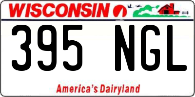 WI license plate 395NGL