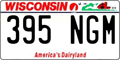 WI license plate 395NGM