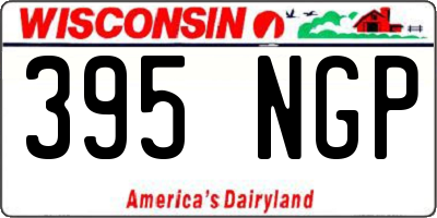 WI license plate 395NGP