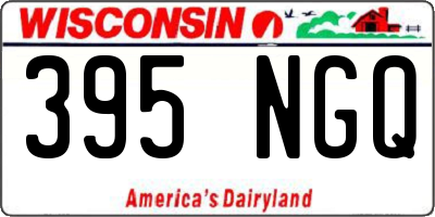 WI license plate 395NGQ